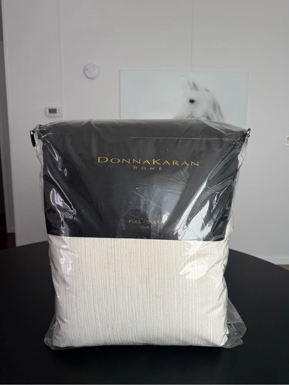 NEW Donna Karan New York Home Ivory Radiance Quilt Full Queen